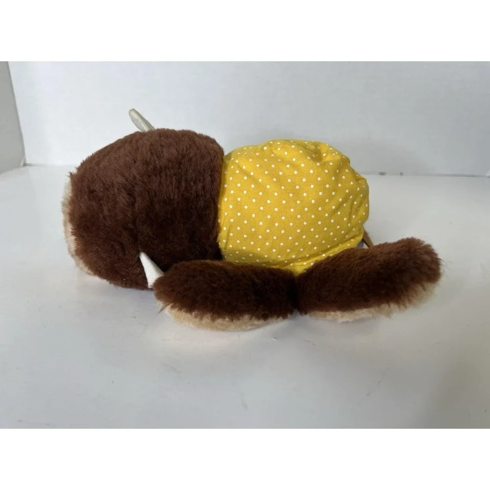NOS Vtg Flip Flops Reversible Monkey Bear Amtoy 1980 Plush Stuffed Polka Dot